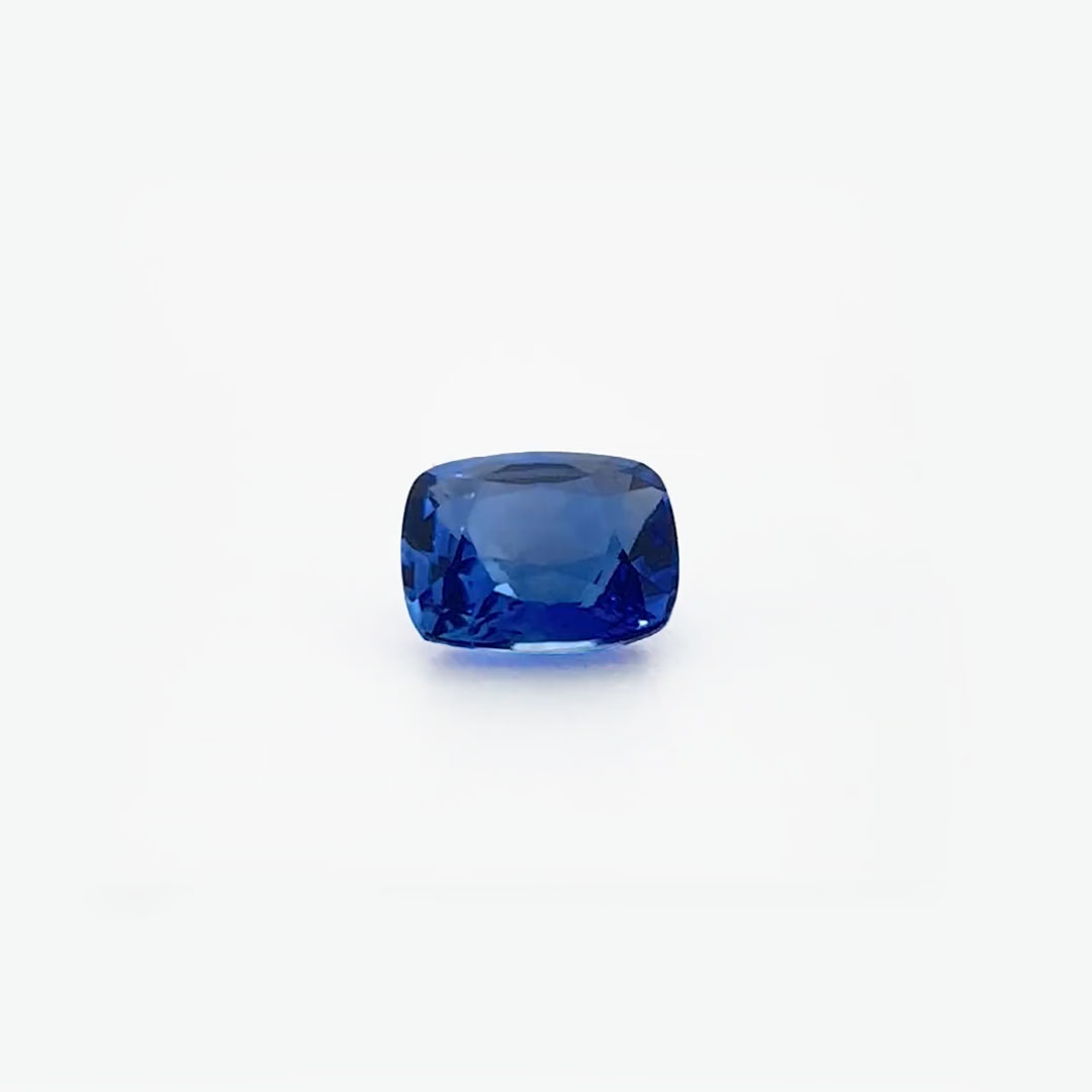 Ceylon Blue Sapphire – Cushion Cut, Certified