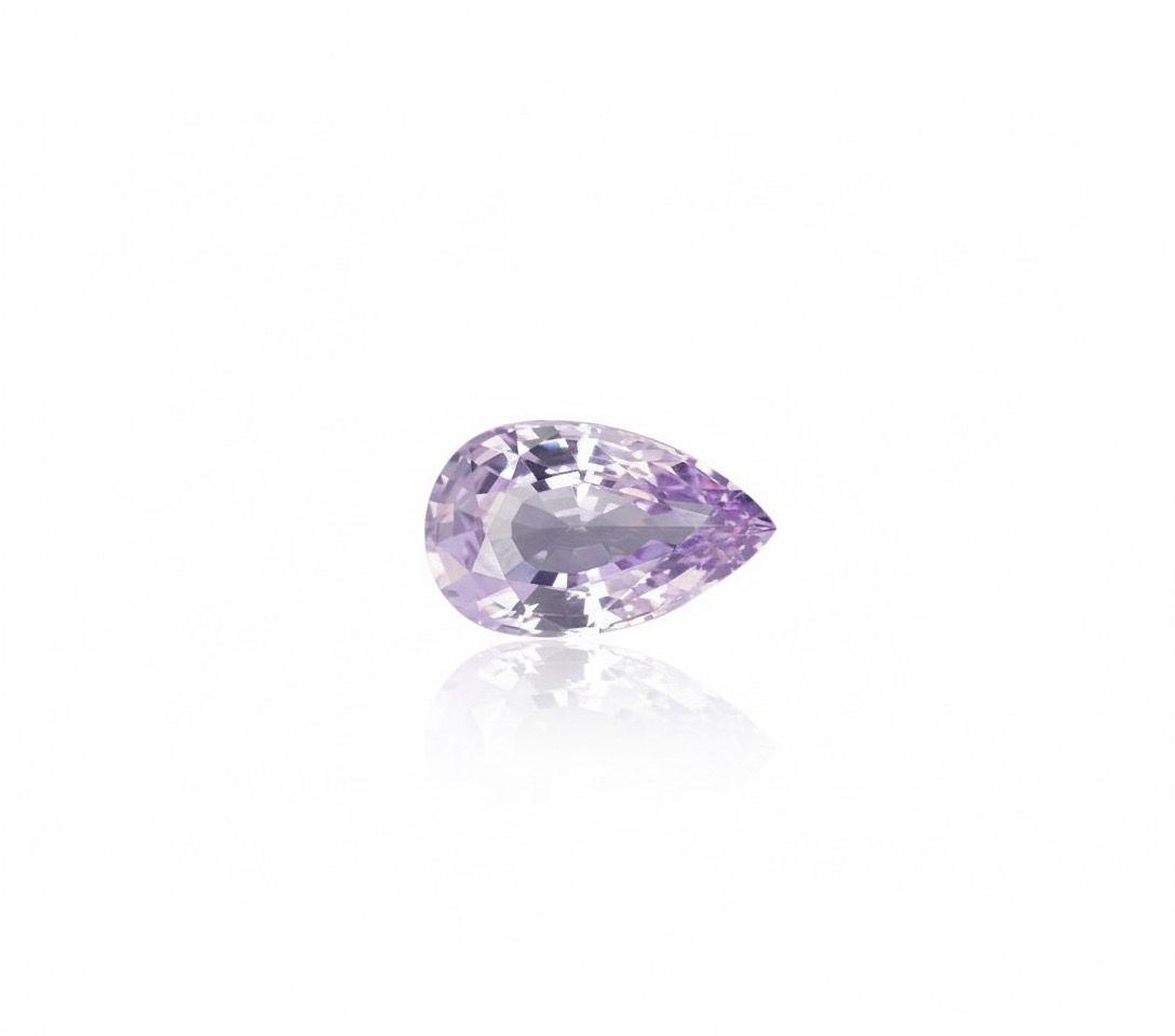 2 ct Ceylon Natural Lavender Sapphire – Cut, Certified Sri Lankan Gemstone